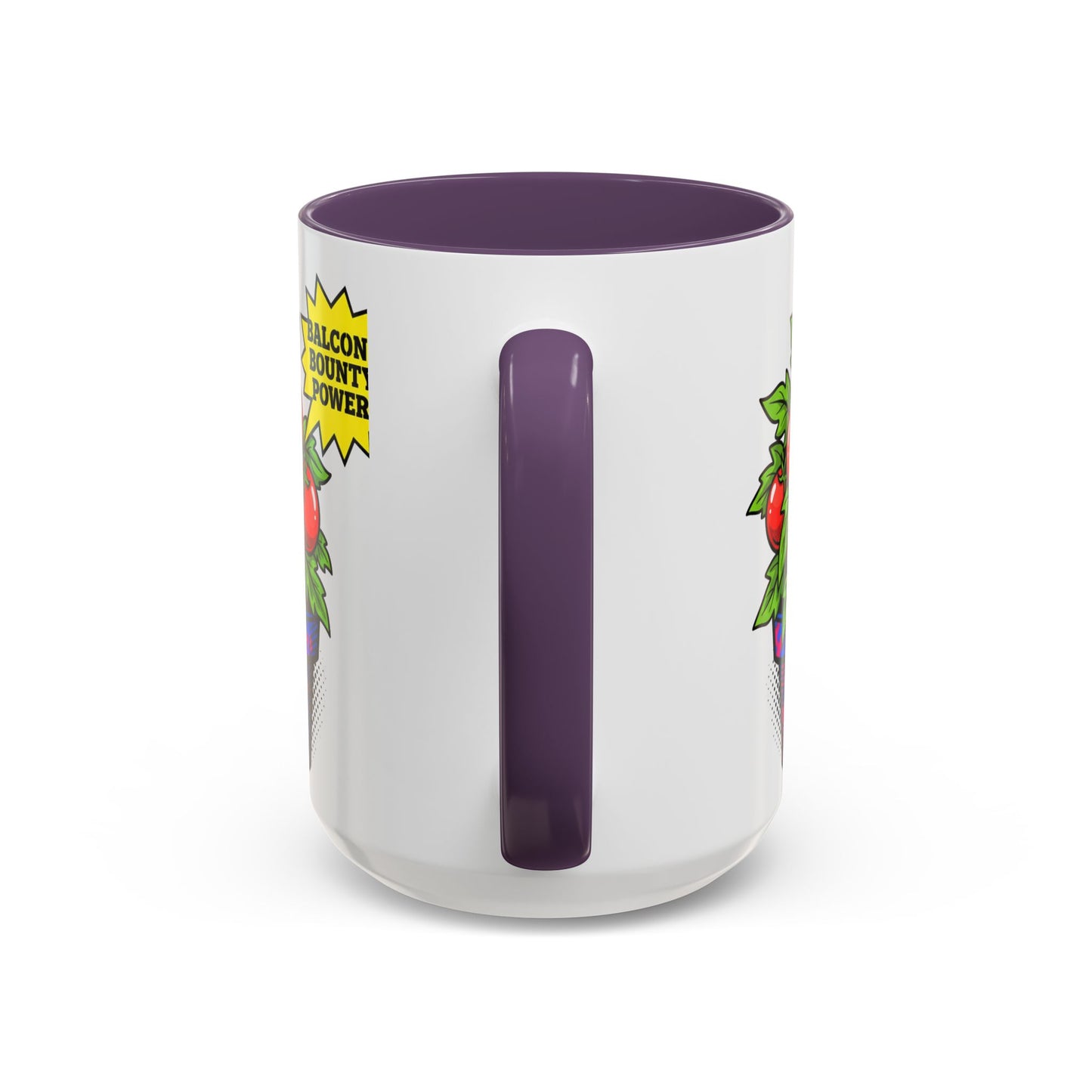 “Balcony Bounty Power!” Coffee Mug – Tomato Plant Garden Accent Mug