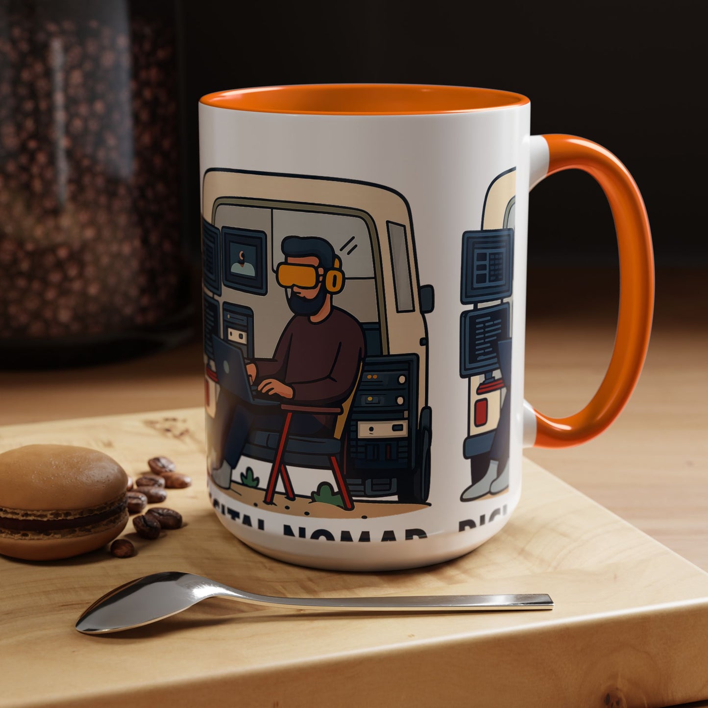 Retro Camper Van Ceramic Coffee Mug, 11oz or 15oz