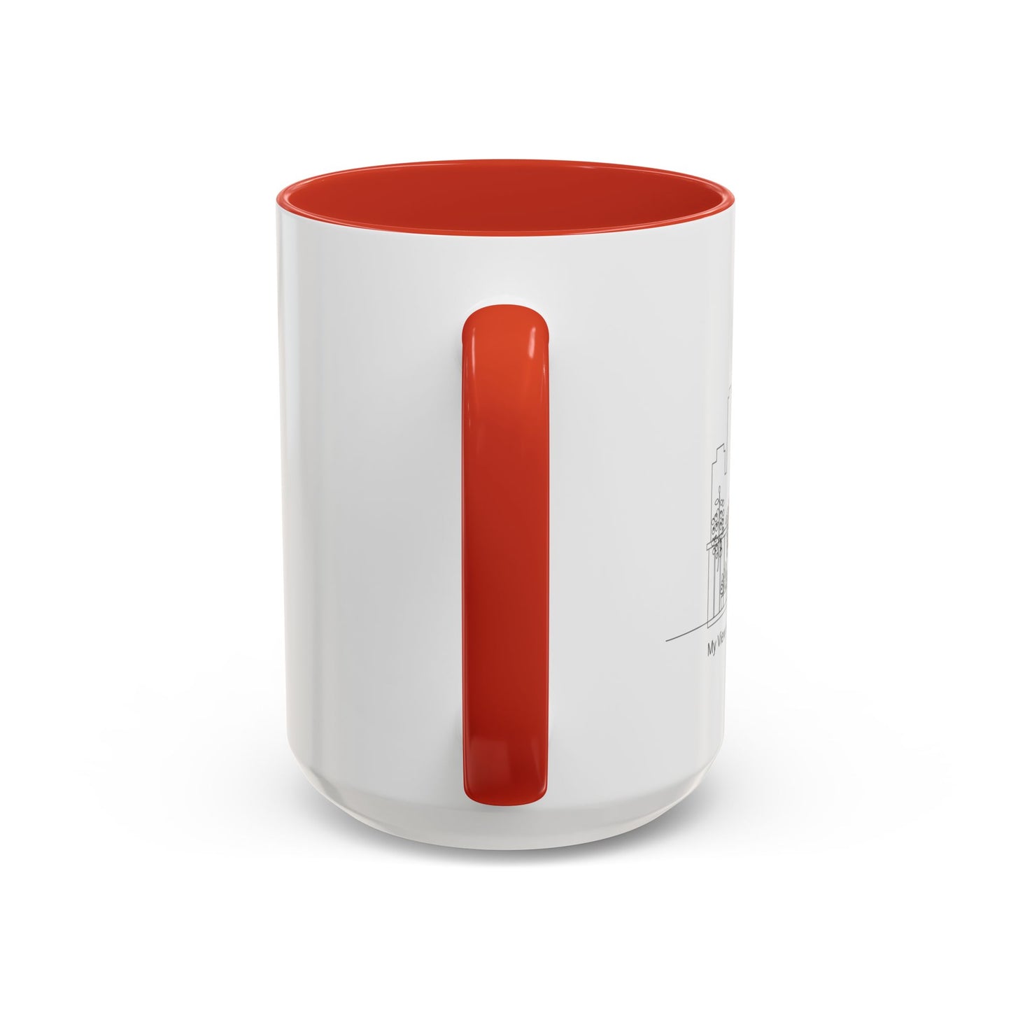 City Skyline Ceramic Coffee Mug, 11/15 oz Minimalist Design
