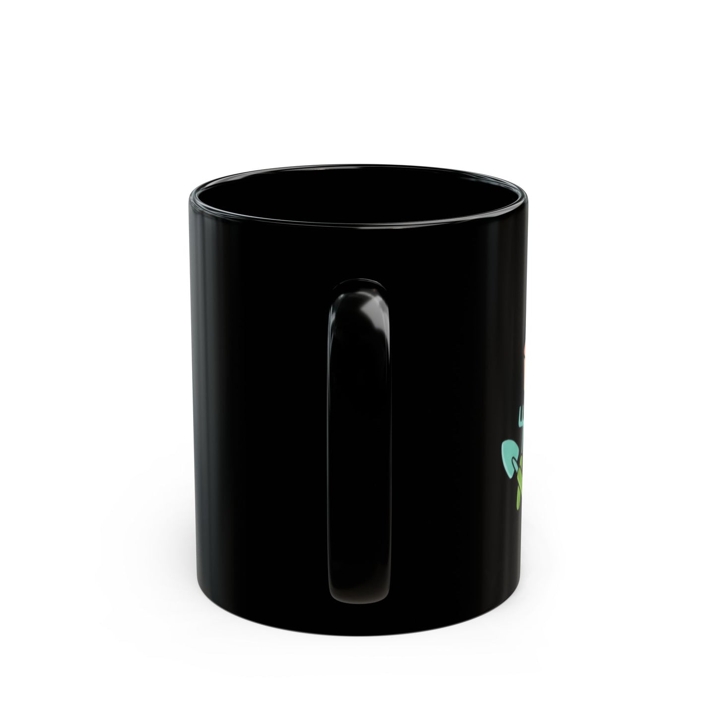 Veggie Garden Black Ceramic Coffee Mug | 15oz Plant Lover Gift