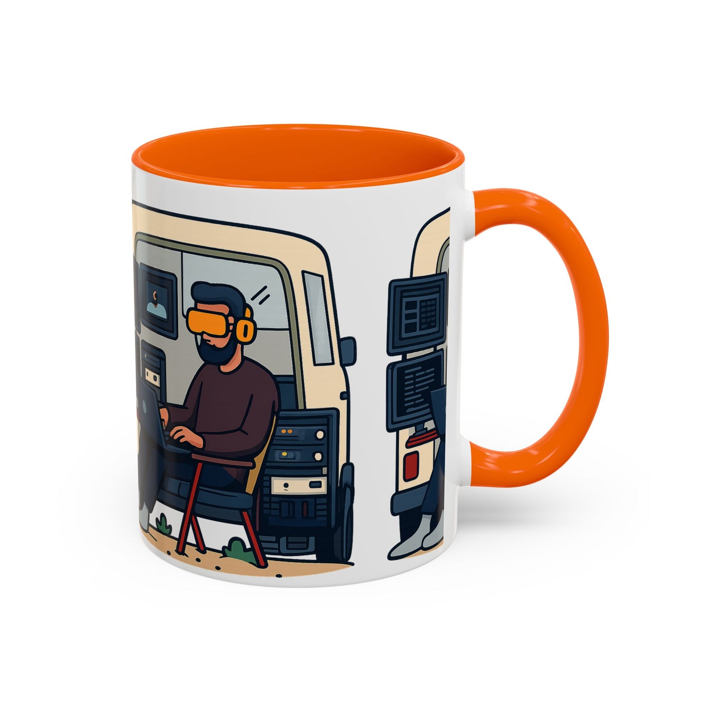 Retro Camper Van Ceramic Coffee Mug, 11oz or 15oz