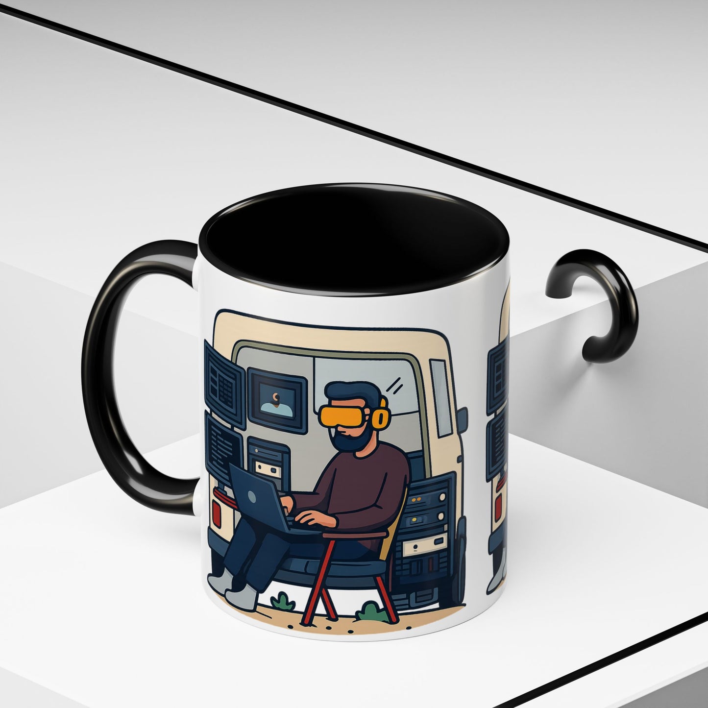 Retro Camper Van Ceramic Coffee Mug, 11oz or 15oz