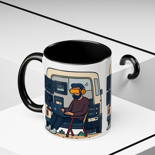 Retro Camper Van Coffee Mug Road Trip Ceramic Accent Mug