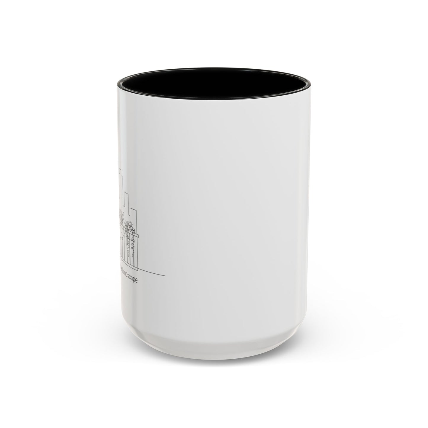 City Skyline Ceramic Coffee Mug, 11/15 oz Minimalist Design