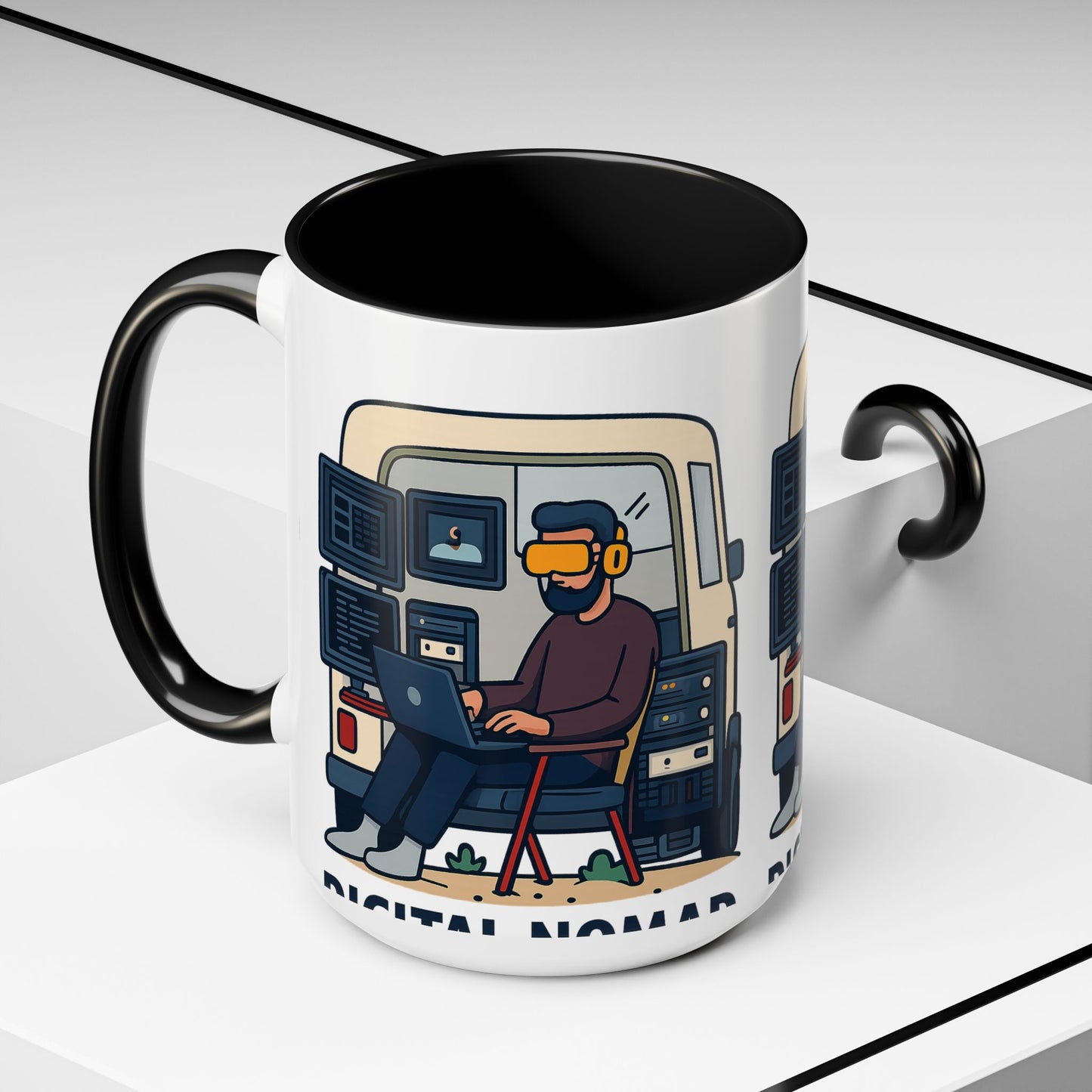 Retro Camper Van Ceramic Coffee Mug, 11oz or 15oz