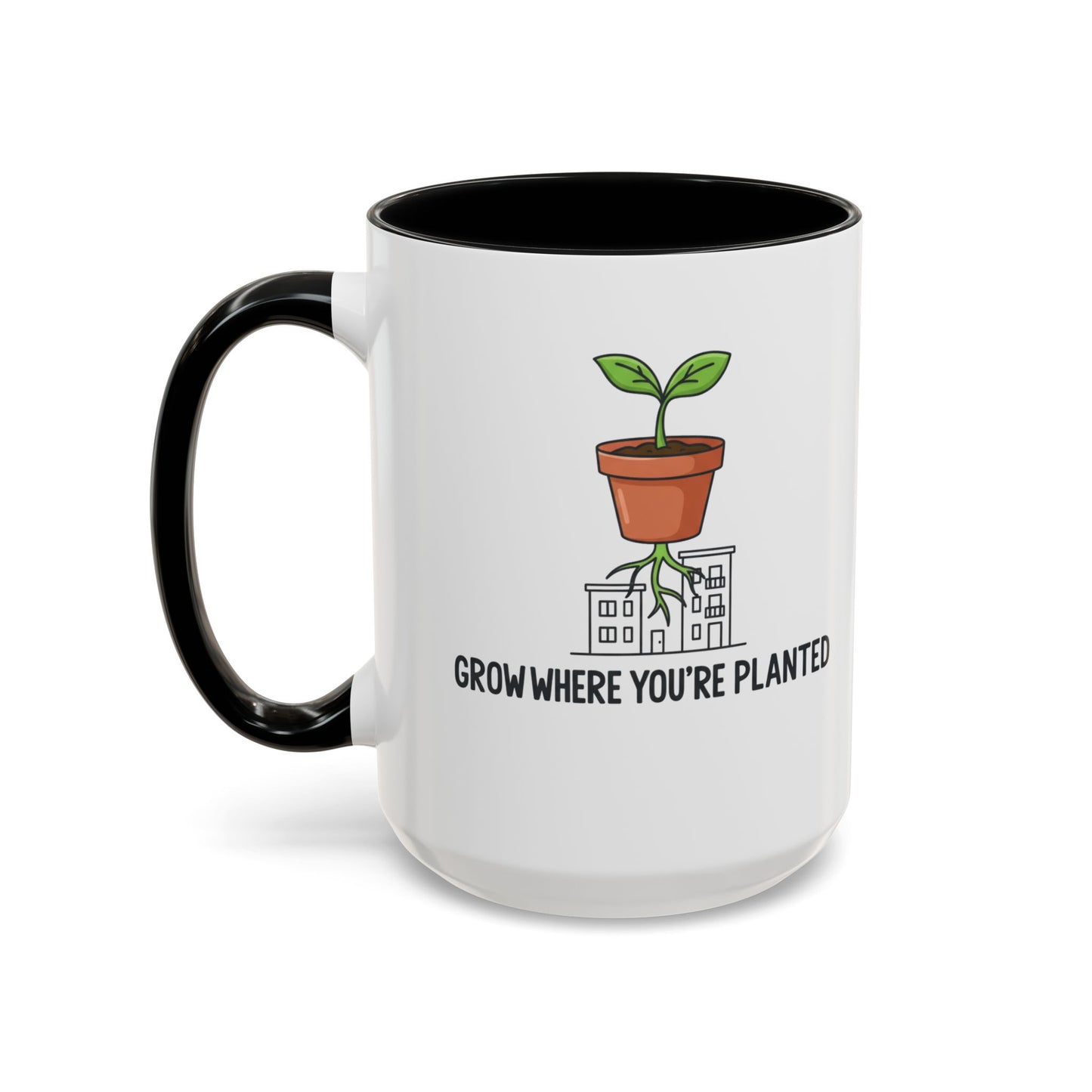 Watered & Well Planted Ceramic Coffee Mug | Plant Lover Gift