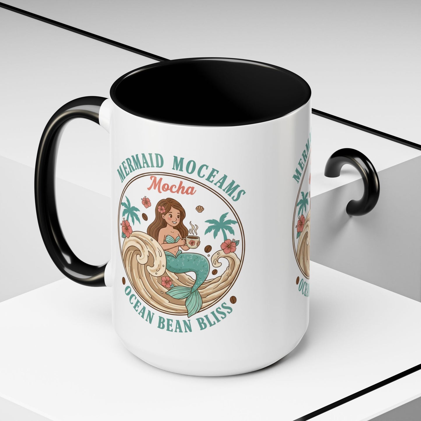 Tropical Palm Ceramic Coffee Mug | Paradise Awaits Beach Gift