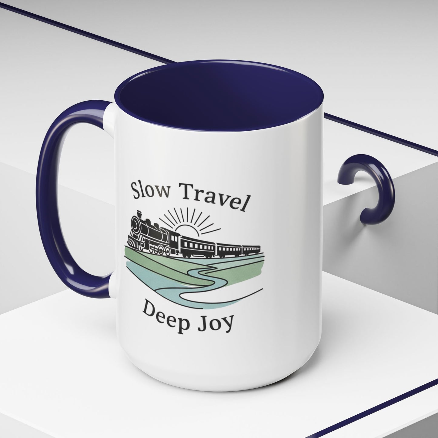 Vintage Camper Road Trip Ceramic Coffee Mug | 15oz Camping Gift