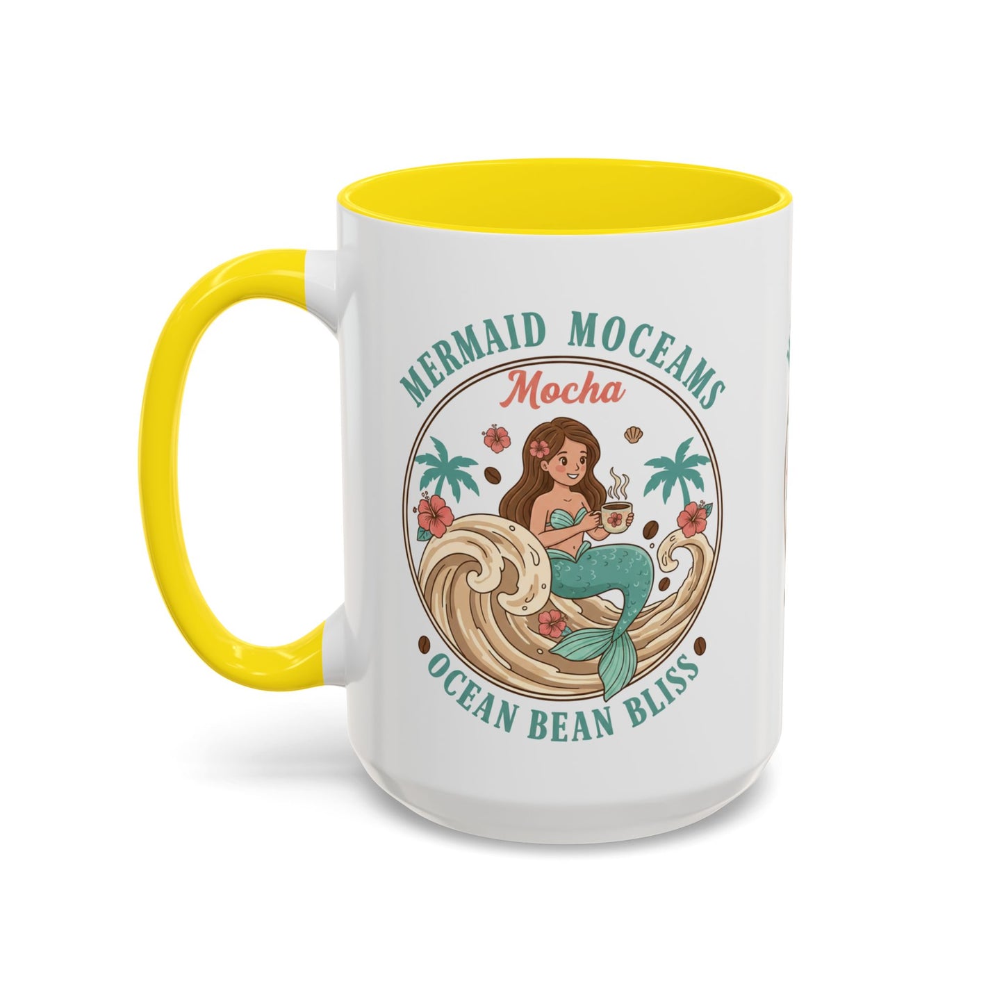 Tropical Palm Ceramic Coffee Mug | Paradise Awaits Beach Gift