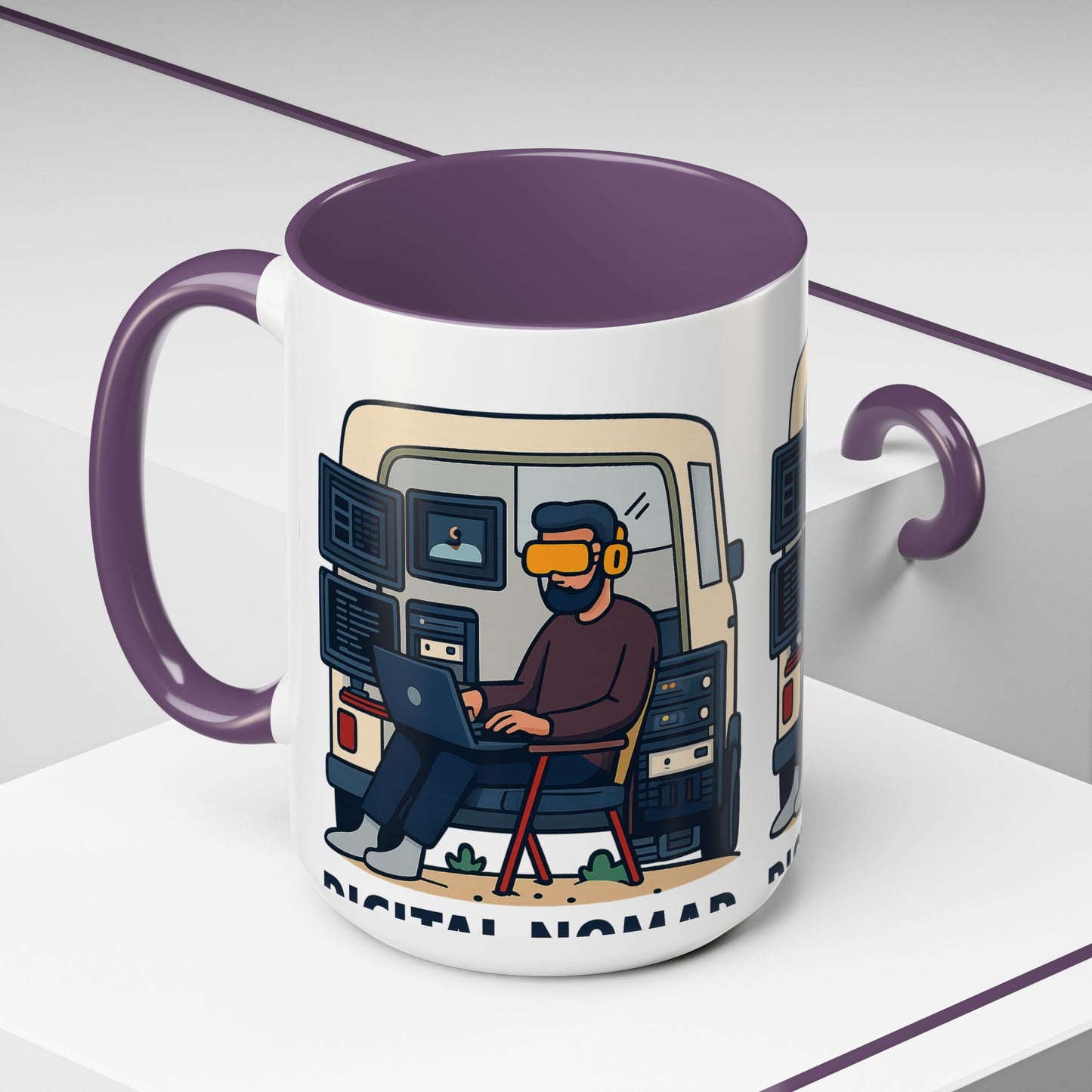 Retro Camper Van Ceramic Coffee Mug, 11oz or 15oz