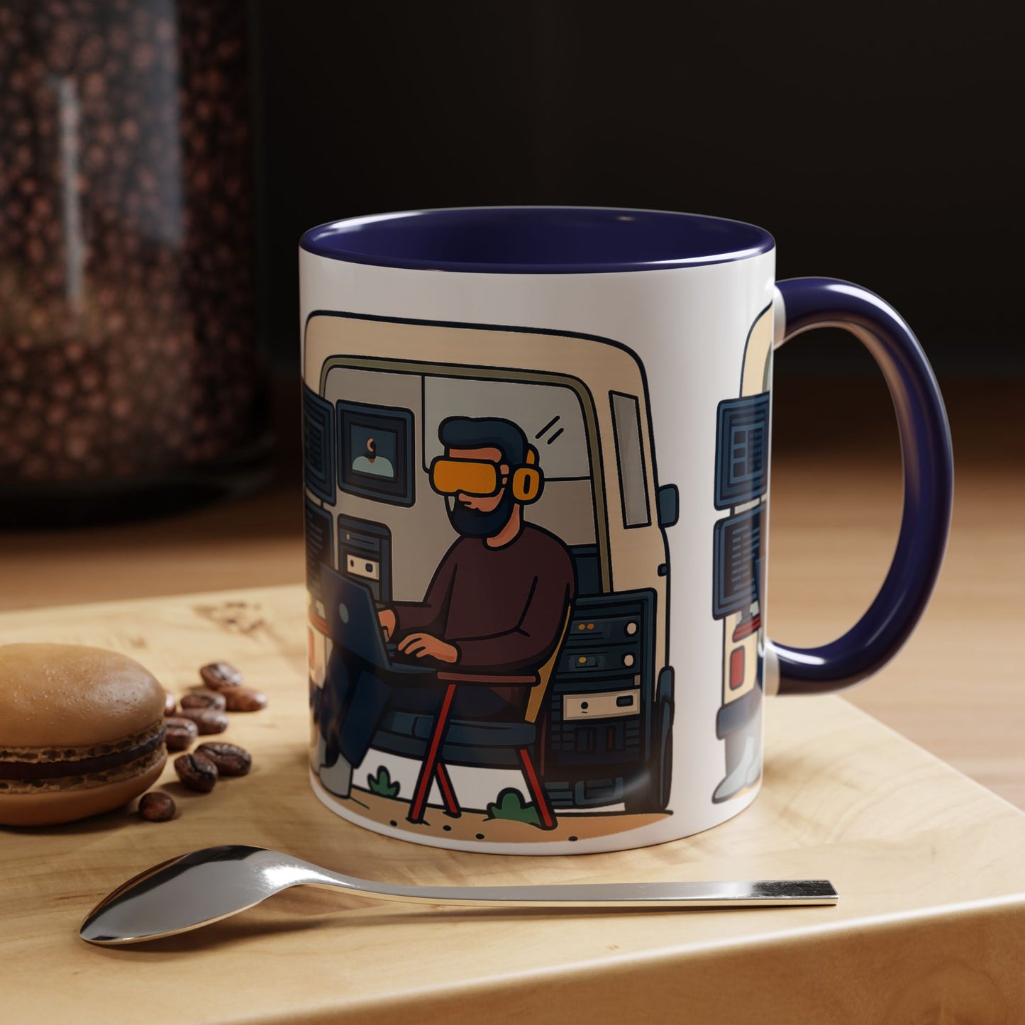 Retro Camper Van Ceramic Coffee Mug, 11oz or 15oz