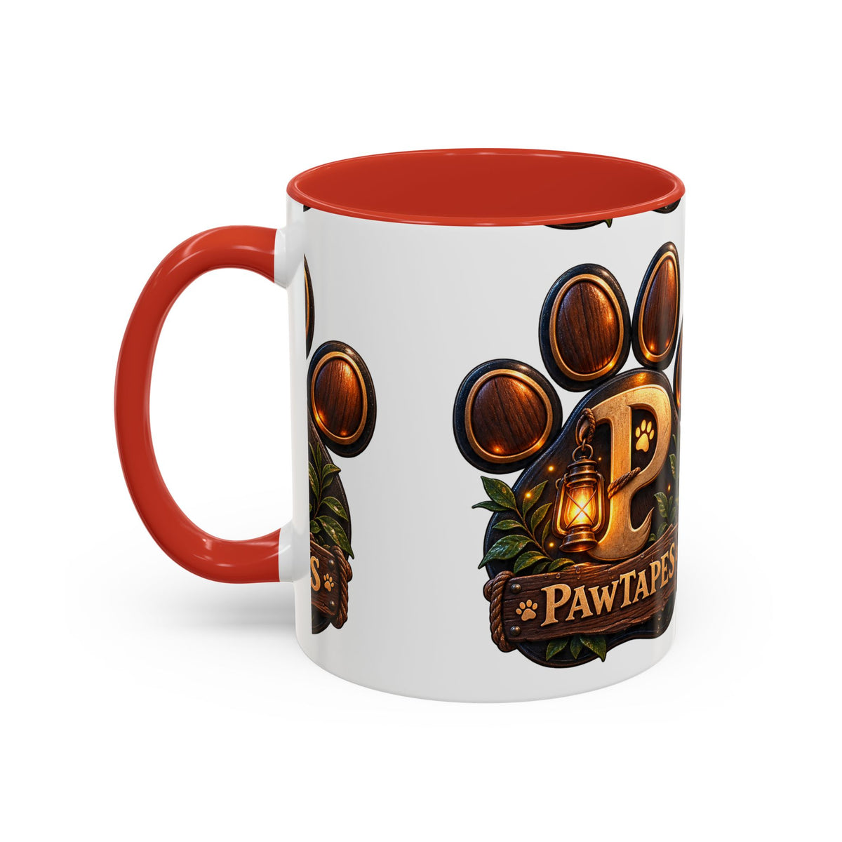PawTapes Paw Print Accent Mug — Official Channel Merch | 11oz & 15oz
