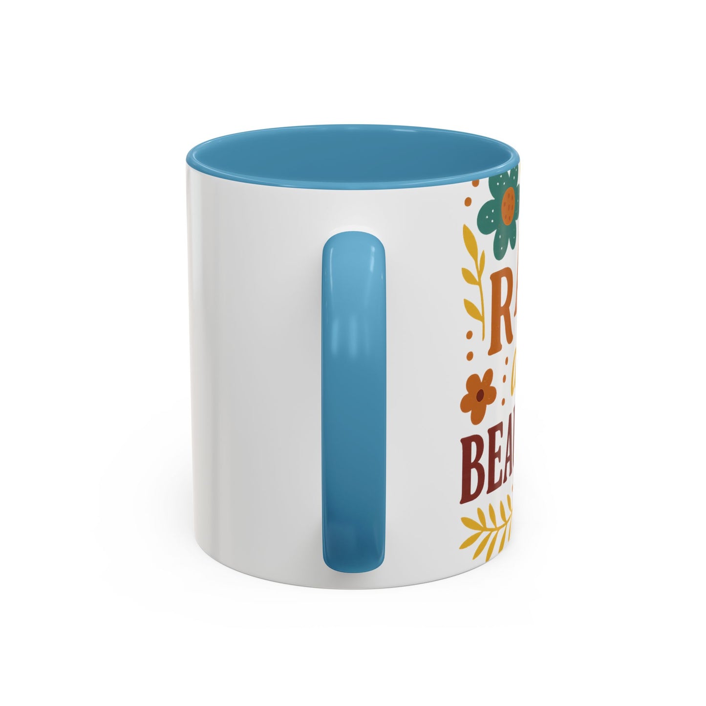 Beautiful Morning Floral Coffee Mug “You Are Beautiful” Inspirational Ceramic Accent Mug