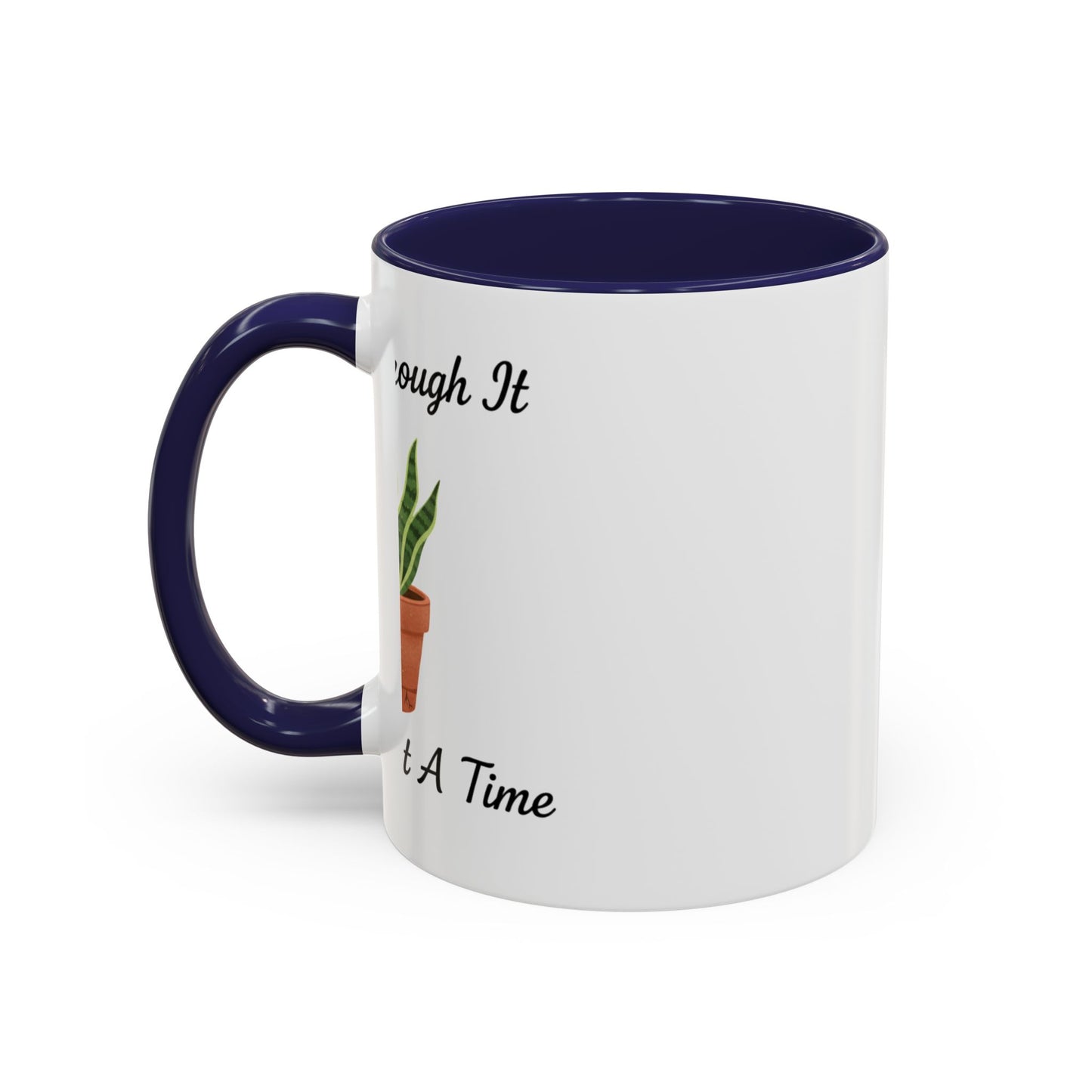 Grow Through It Coffee Mug “One Leaf At A Time” Plant Lover Ceramic Accent Mug