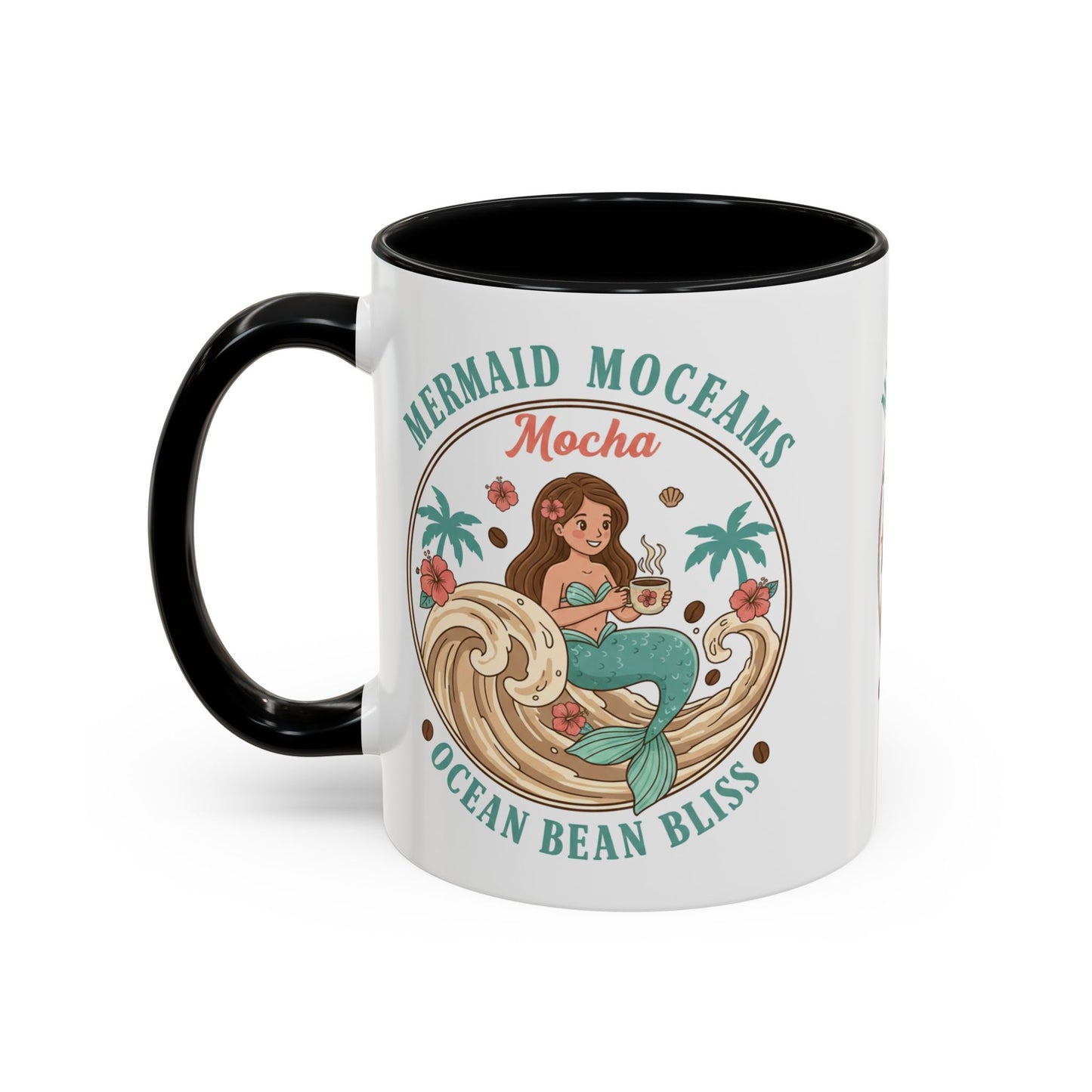Tropical Palm Ceramic Coffee Mug | Paradise Awaits Beach Gift