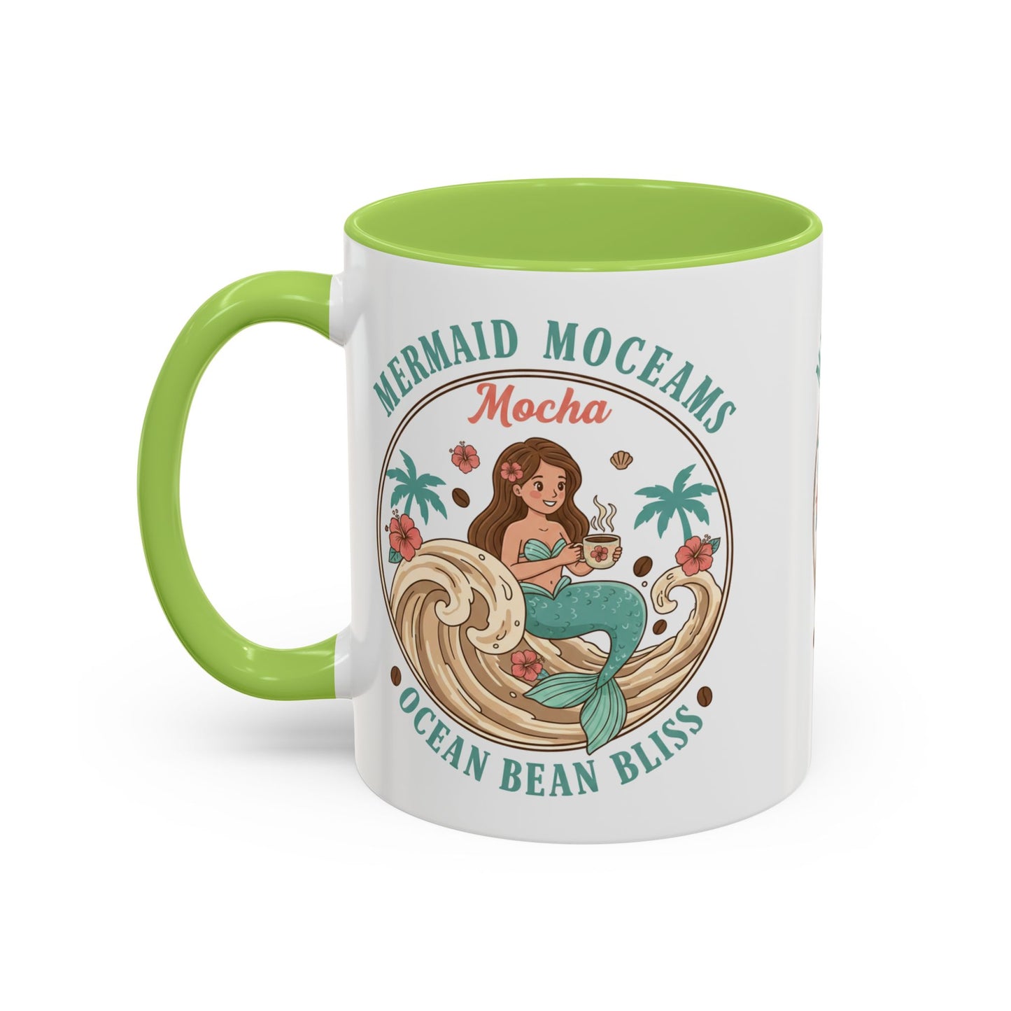 Tropical Palm Ceramic Coffee Mug | Paradise Awaits Beach Gift
