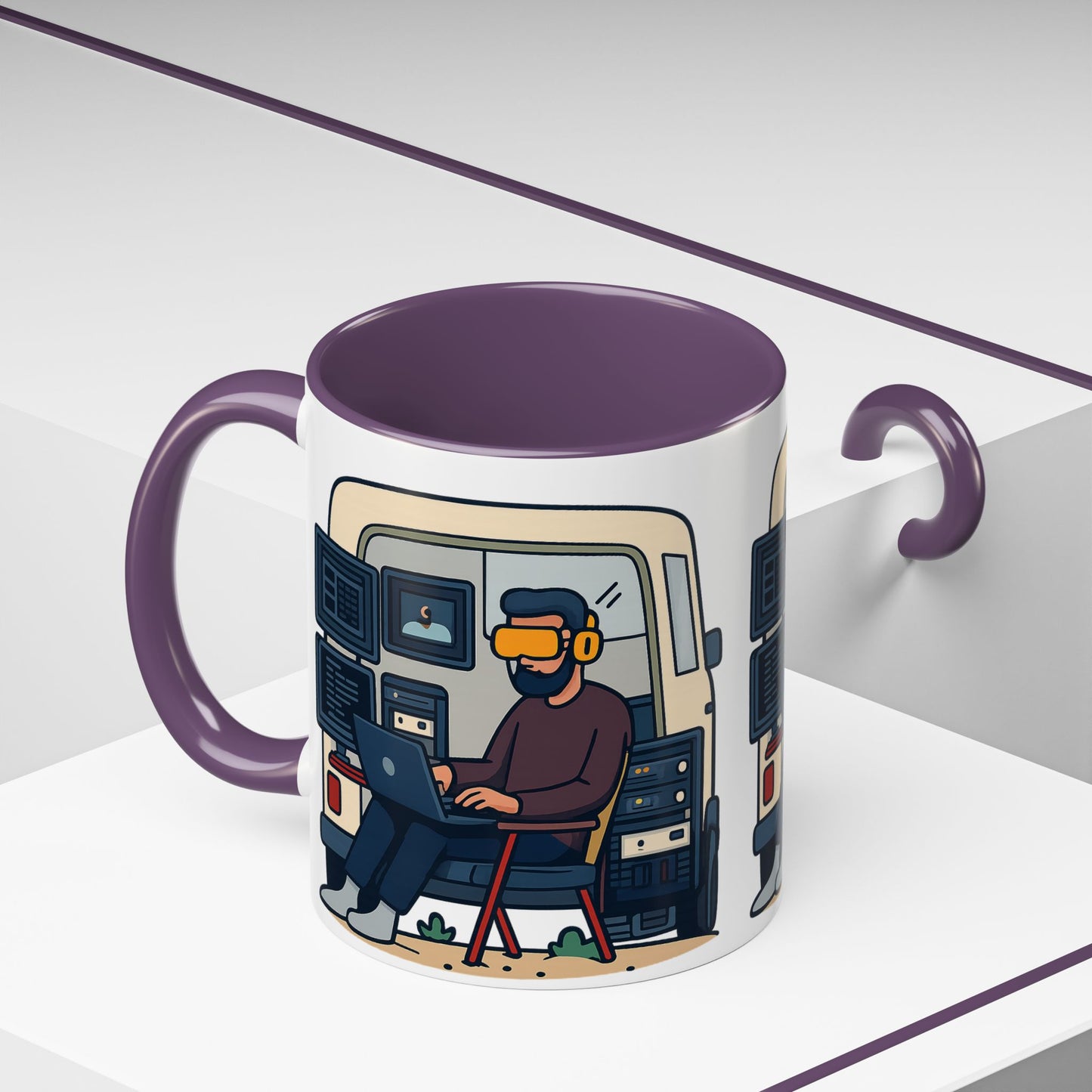 Retro Camper Van Ceramic Coffee Mug, 11oz or 15oz