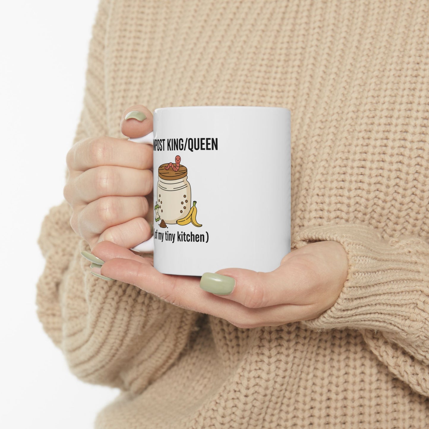 Composting Is My Love Language” Coffee Mug – Plant Lover Ceramic Accent Mug