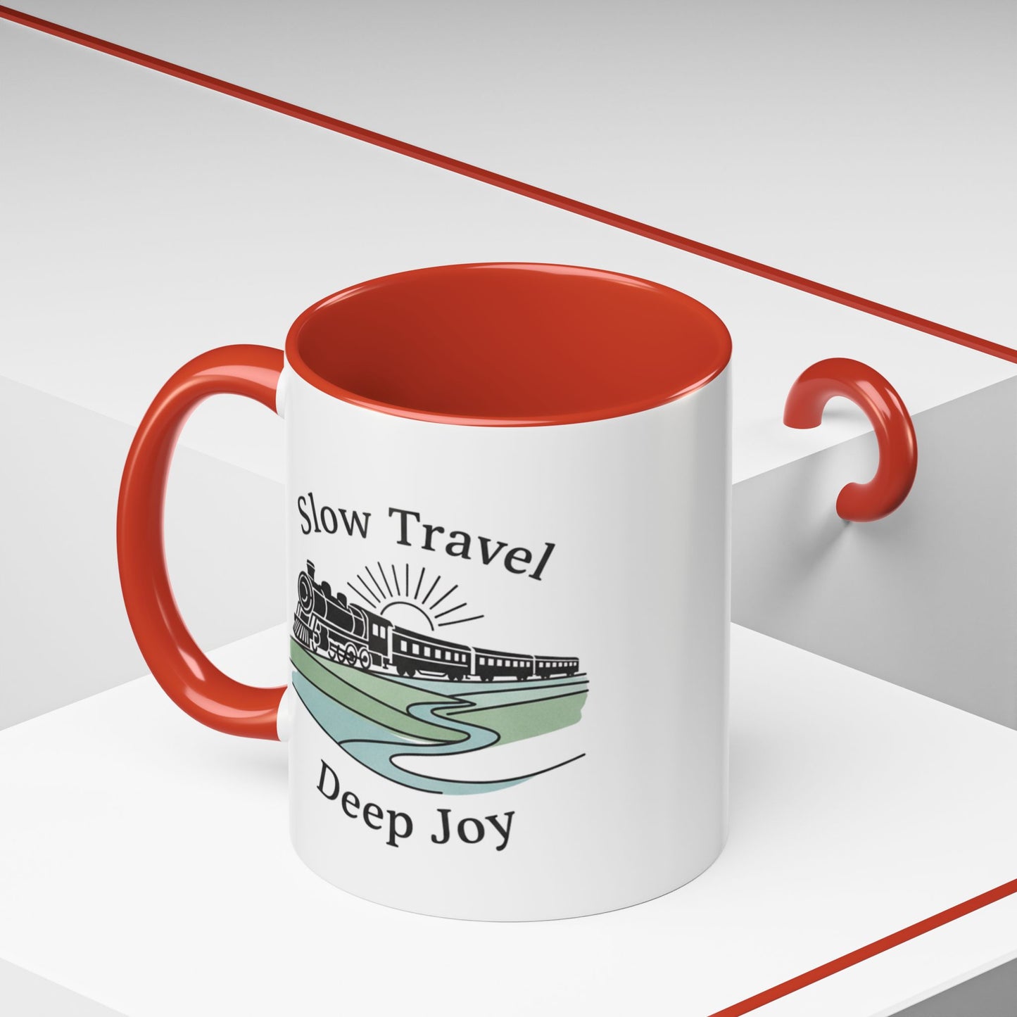 Vintage Camper Road Trip Ceramic Coffee Mug | 15oz Camping Gift