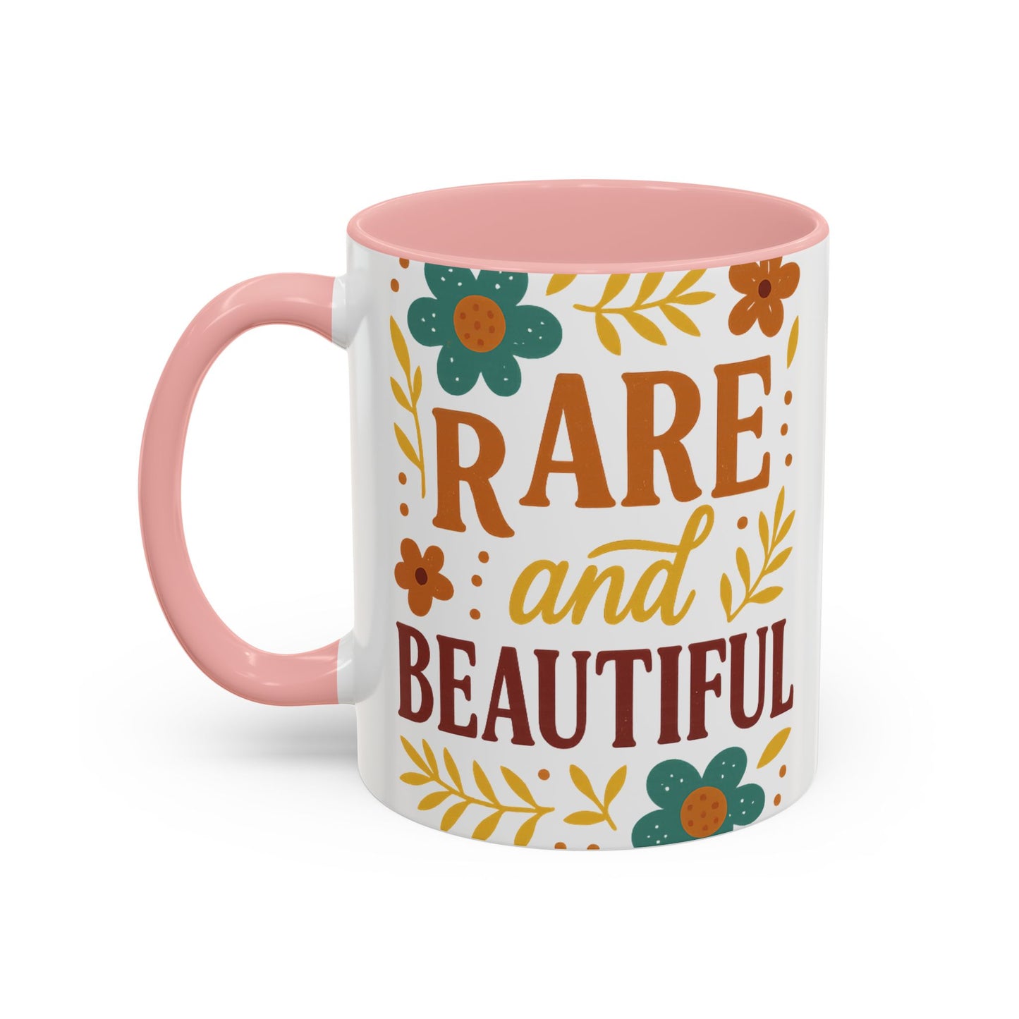 Beautiful Morning Floral Coffee Mug “You Are Beautiful” Inspirational Ceramic Accent Mug