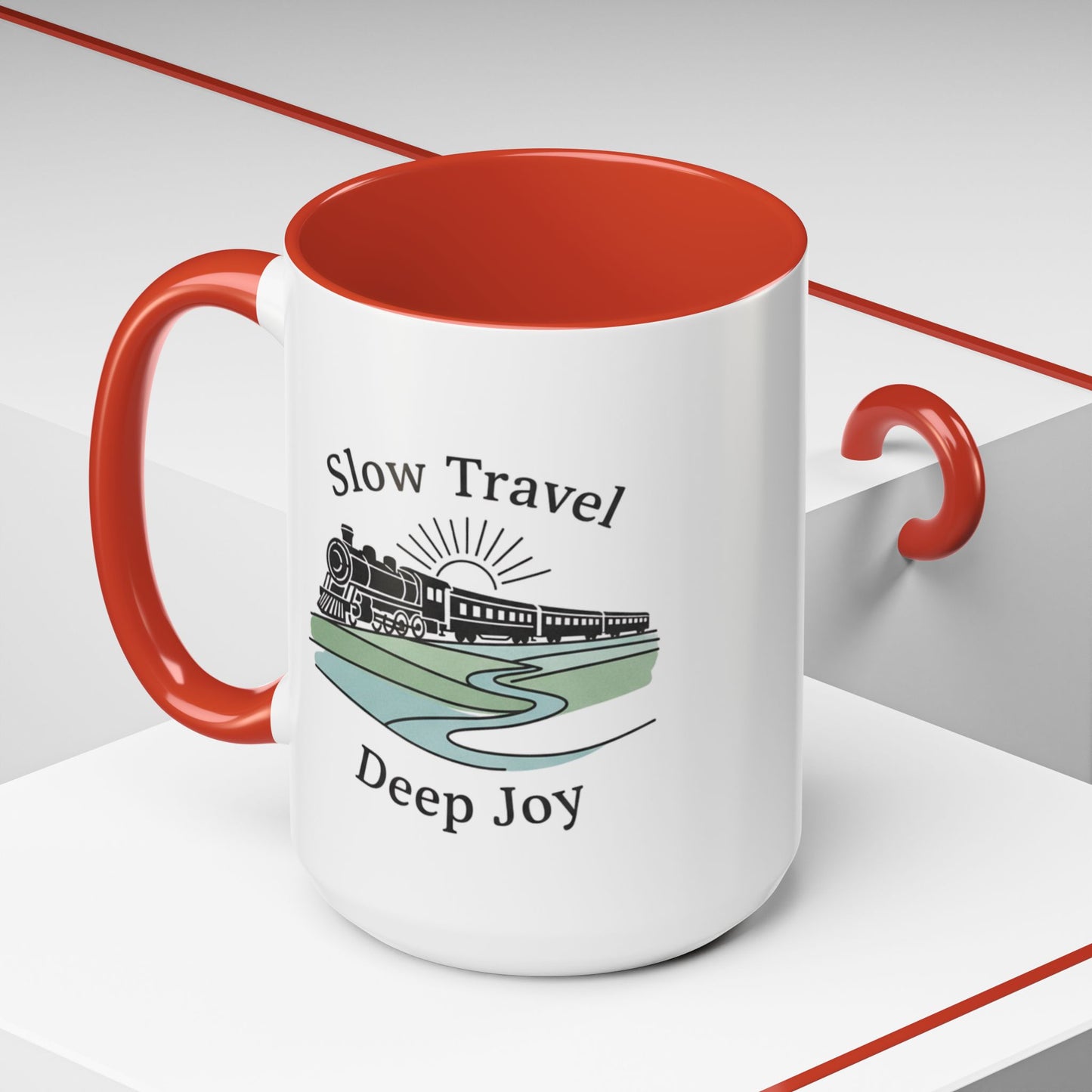 Vintage Camper Road Trip Ceramic Coffee Mug | 15oz Camping Gift