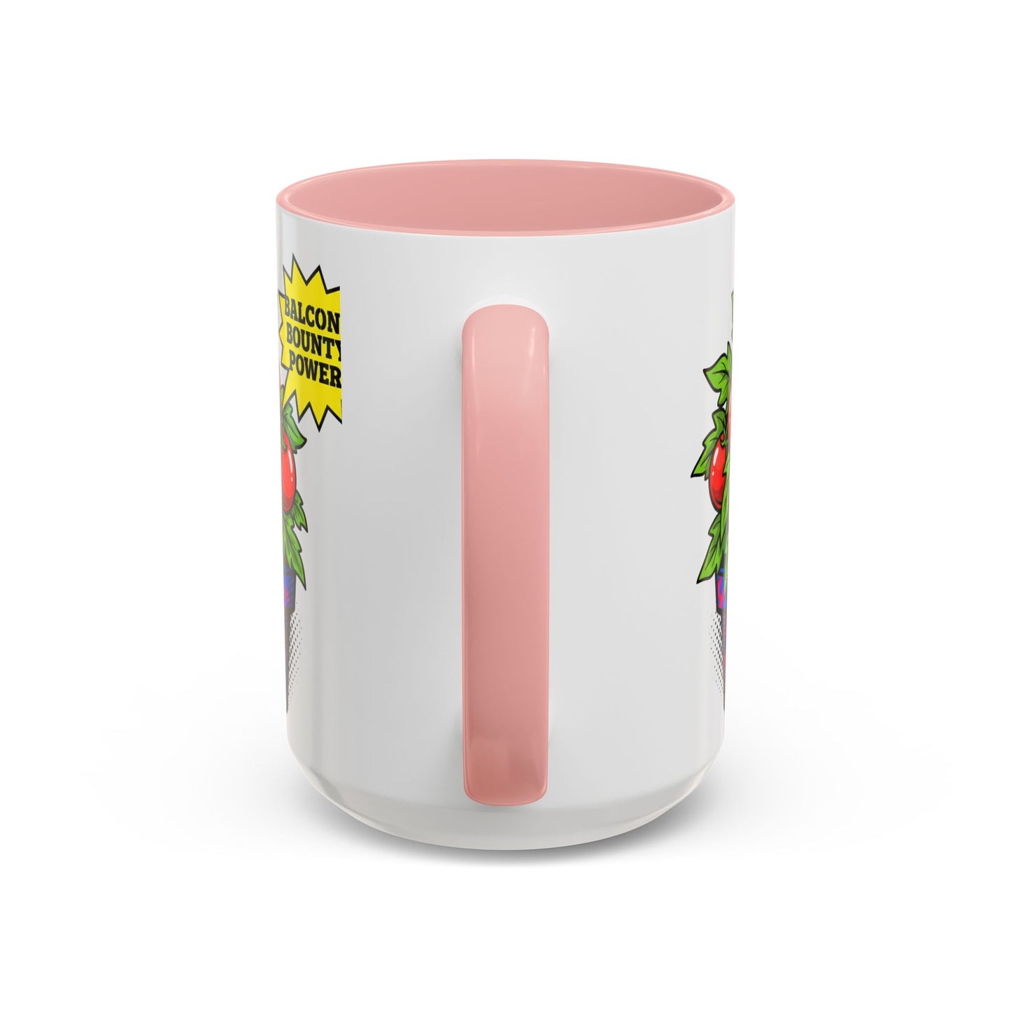 “Balcony Bounty Power!” Coffee Mug – Tomato Plant Garden Accent Mug