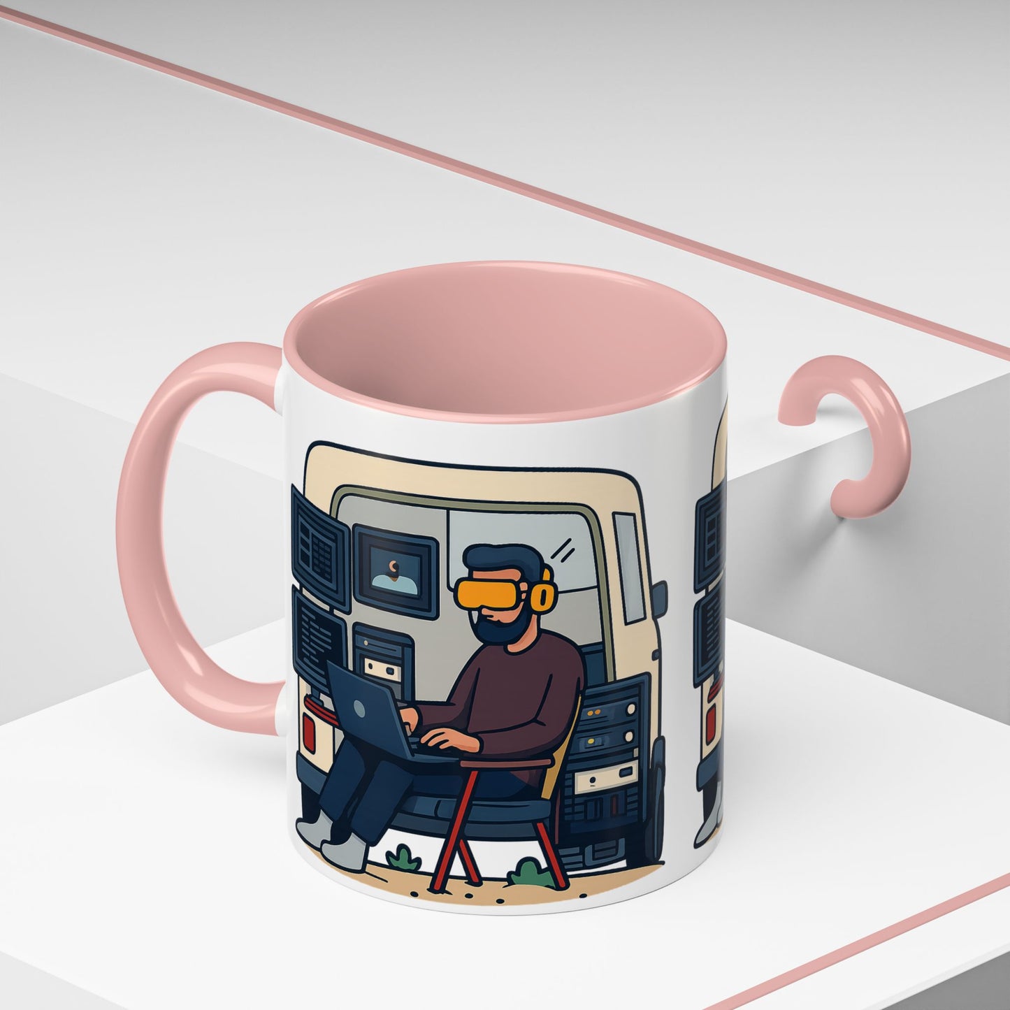Retro Camper Van Ceramic Coffee Mug, 11oz or 15oz