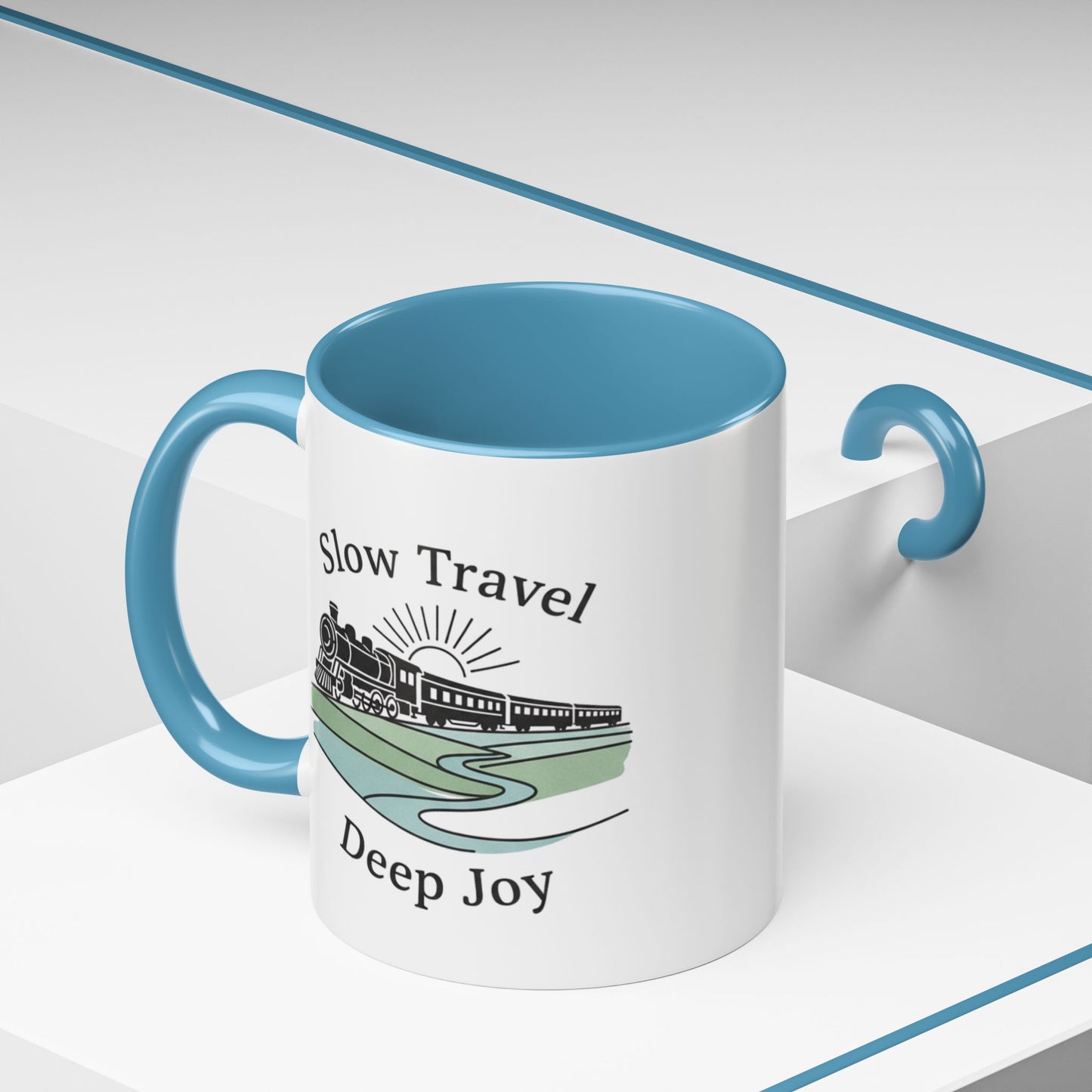 Vintage Camper Road Trip Ceramic Coffee Mug | 15oz Camping Gift