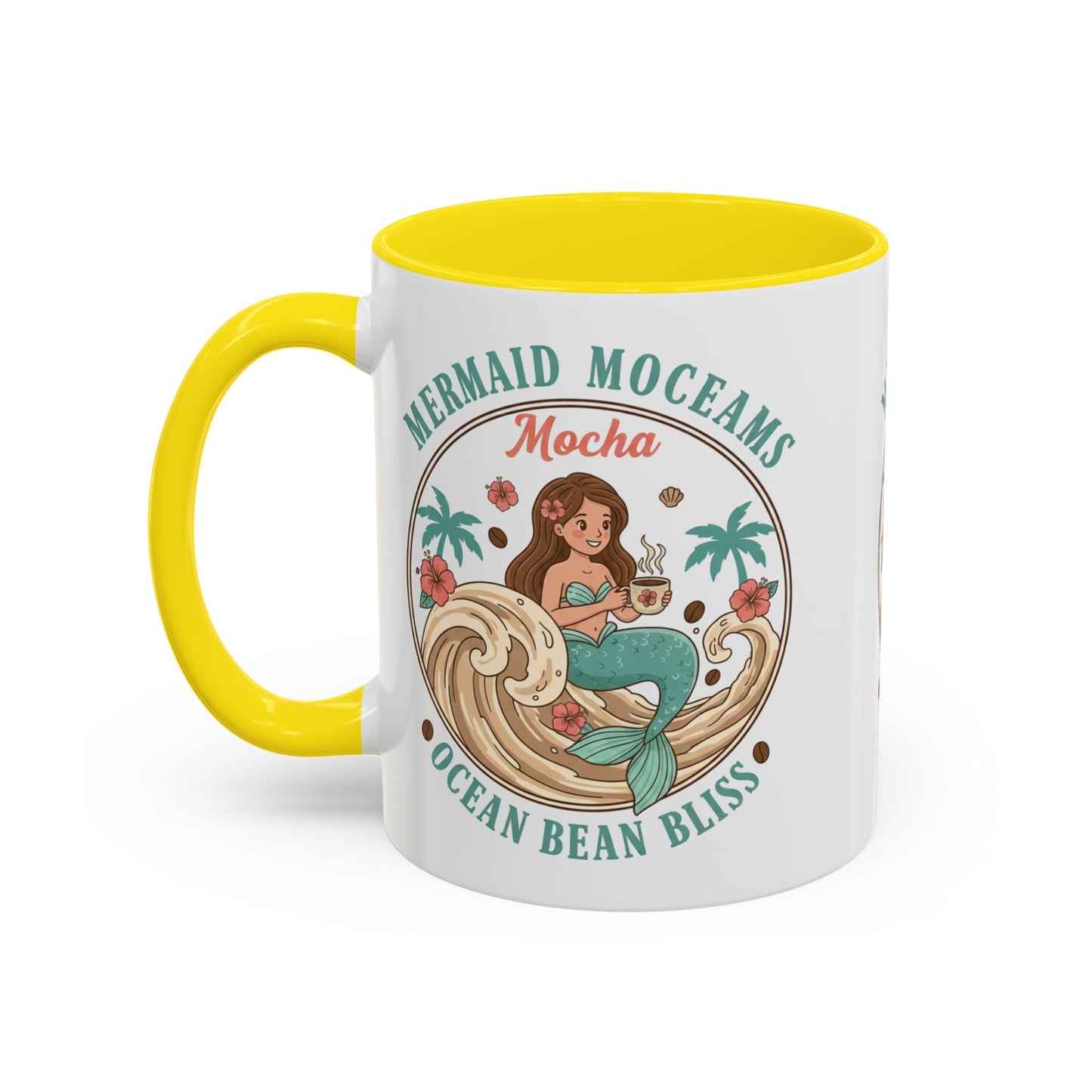 Tropical Palm Ceramic Coffee Mug | Paradise Awaits Beach Gift