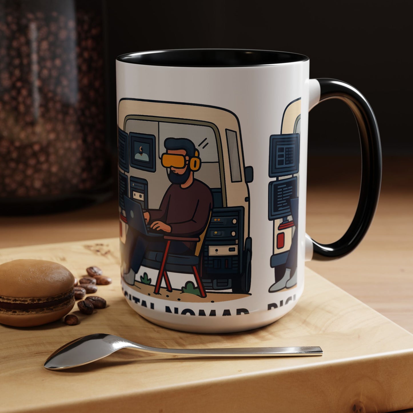 Retro Camper Van Ceramic Coffee Mug, 11oz or 15oz