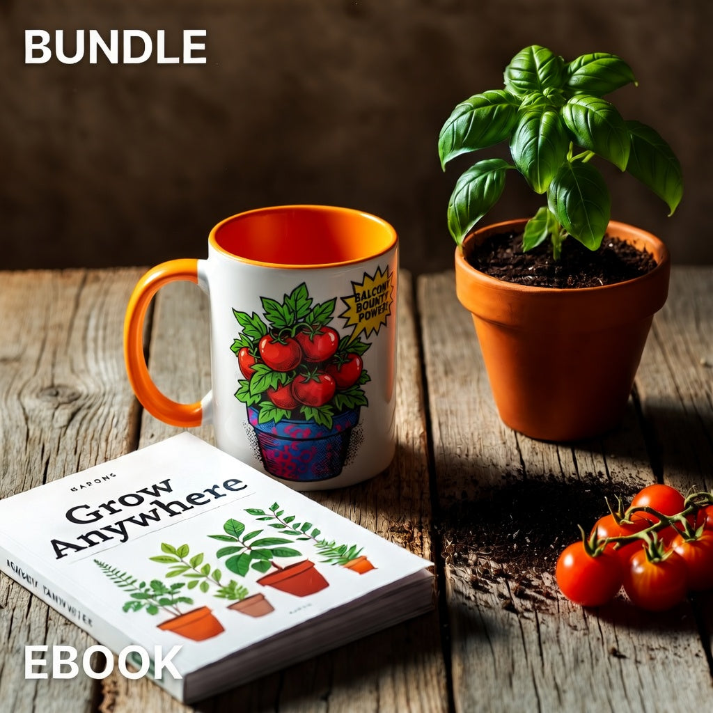 The Garden Starter Bundle: Grow Anywhere Ebook + Balcony Bounty Mug